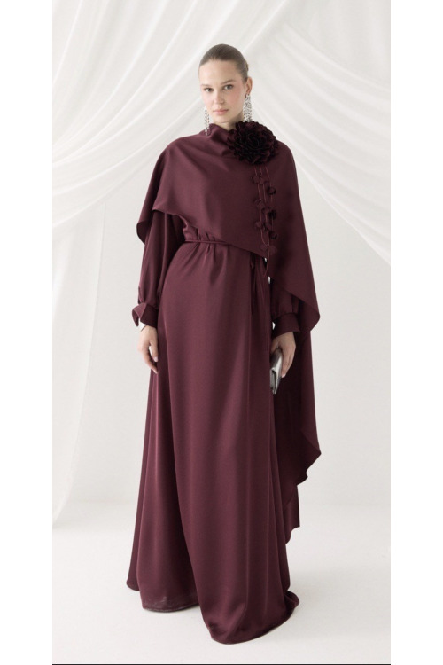 FEİRUZ ABİYE -BORDO 